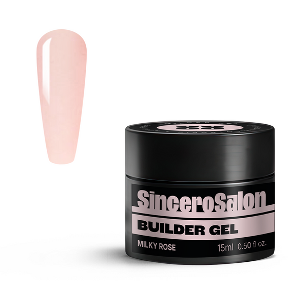 Builder Gēls "Sincero Salon", Milky Rose, 15ml