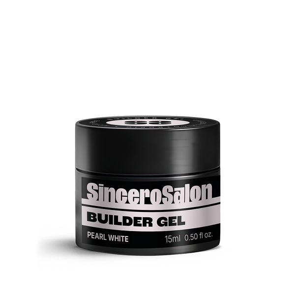 Builder Gēls "Sincero Salon", Pearl White, 15 ml