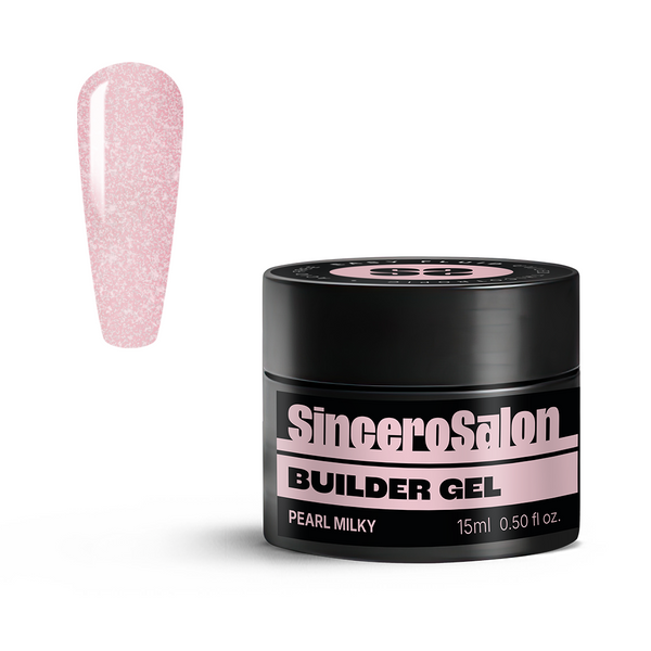 Builder Gēls "Sincero Salon", Pearl Milky, 15 ml