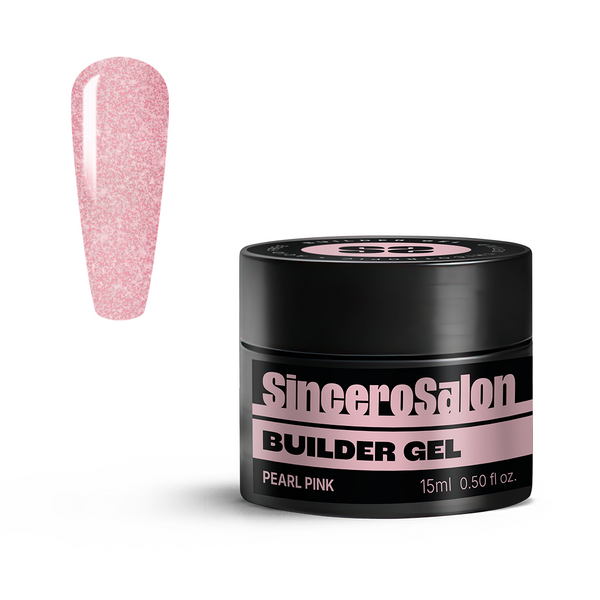 Builder Gēls Sincero Salon, Pearl Pink, 15 ml