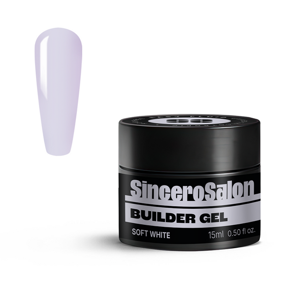 Builder Gēls Easy Fluid "Sincero Salon", Soft White, 15ml