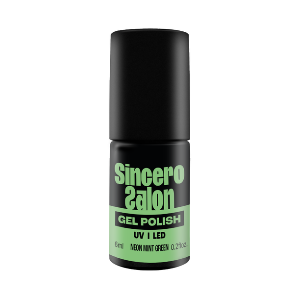 Gēla nagu laka "Sincero Salon", 6 ml, Neon mint green, 4416