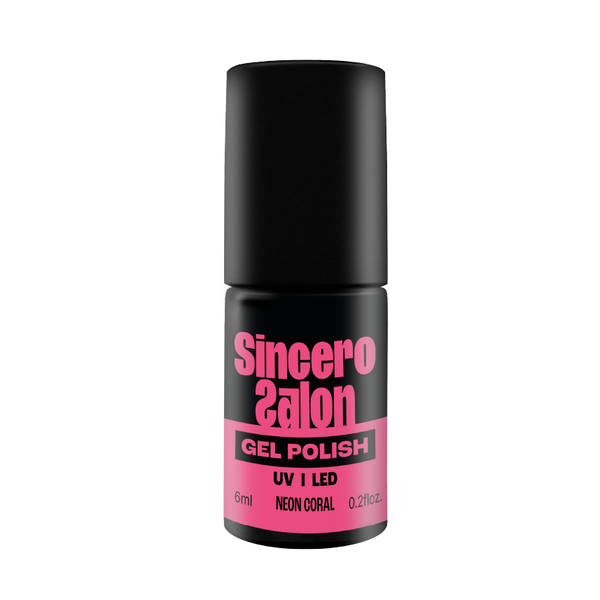 Gēla nagu laka "Sincero Salon", 6ml, Neon coral, 4447