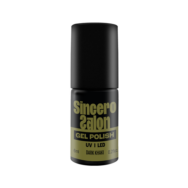Gēla nagu laka "Sincero Salon", 6 ml, Dark khaki, 6281