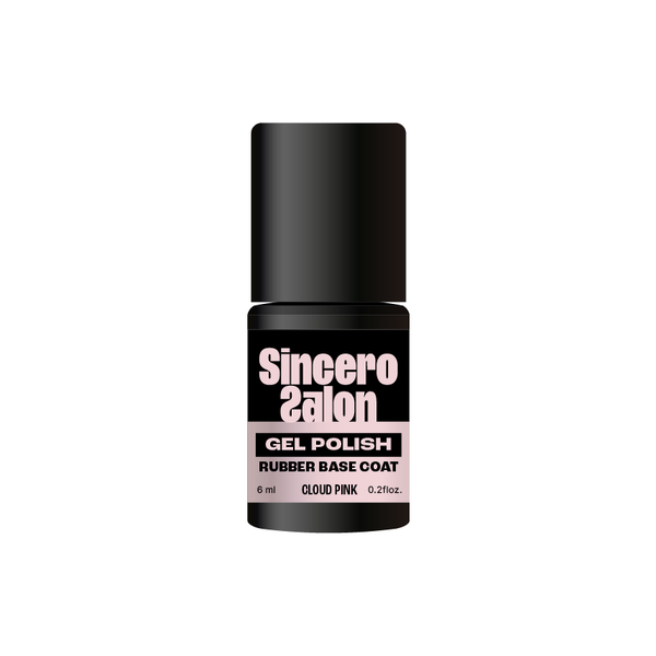 Rubber base "Sincero Salon", Glitter cloud pink, 6ml