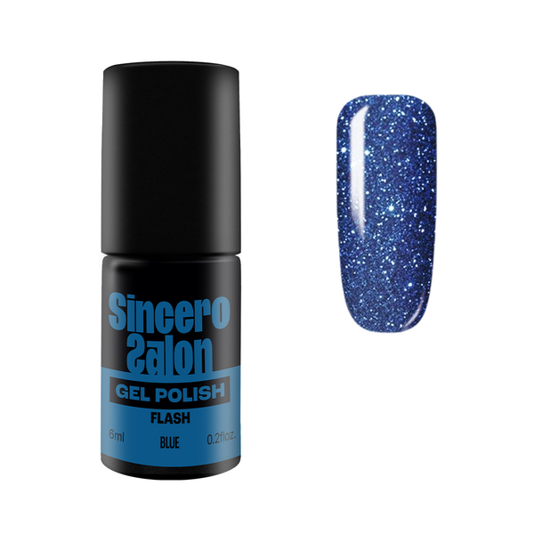 Gēla nagu laka "Sincero Salon", 6 ml, Flash Blue, 3753