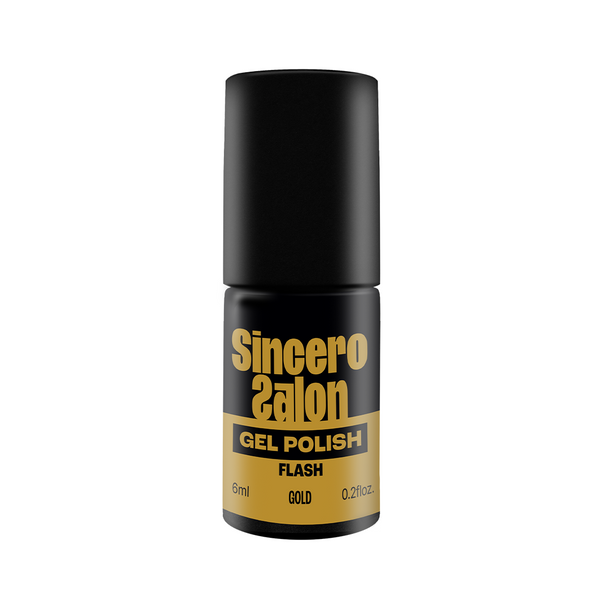 Gēla nagu laka "Sincero Salon", 6 ml, Flash Gold, 3777