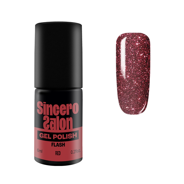 Gēla nagu laka "Sincero Salon", 6 ml, Flash Red, 3791