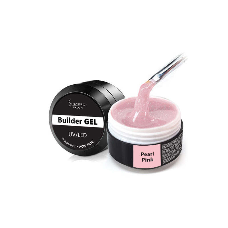 Builder Gēls Sincero Salon, Pearl Pink, 15 ml