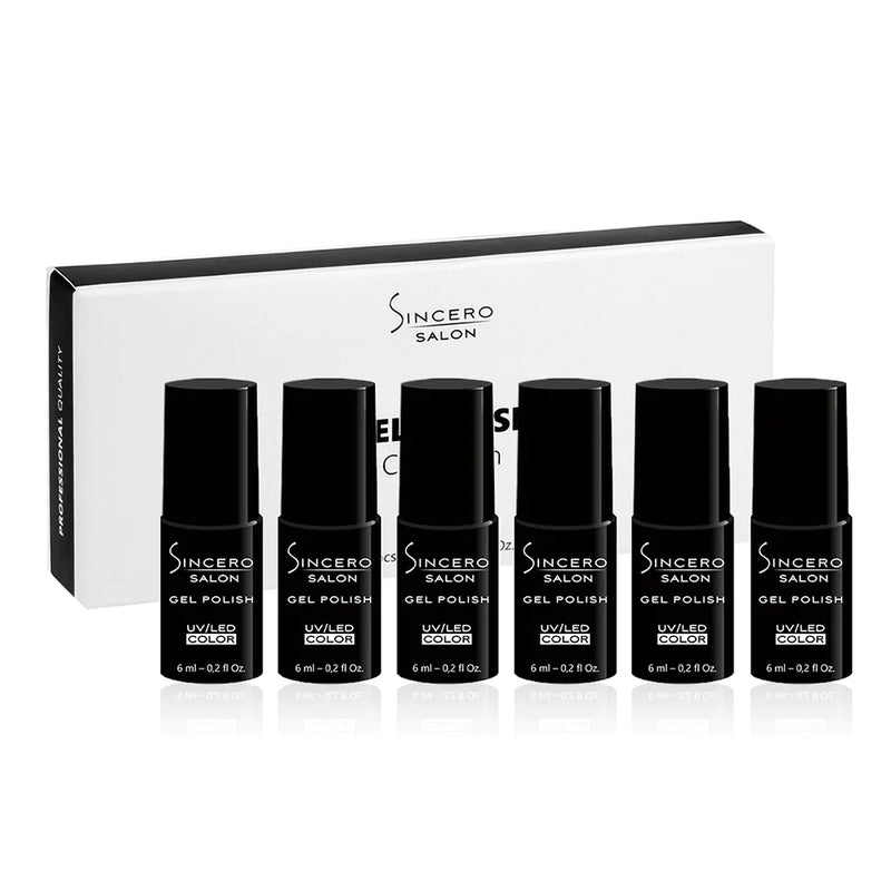 GĒLA NAGU LAKU KOMPLEKTS "SINCERO SALON" NEON DREAM, 6 GAB. X 6 ml