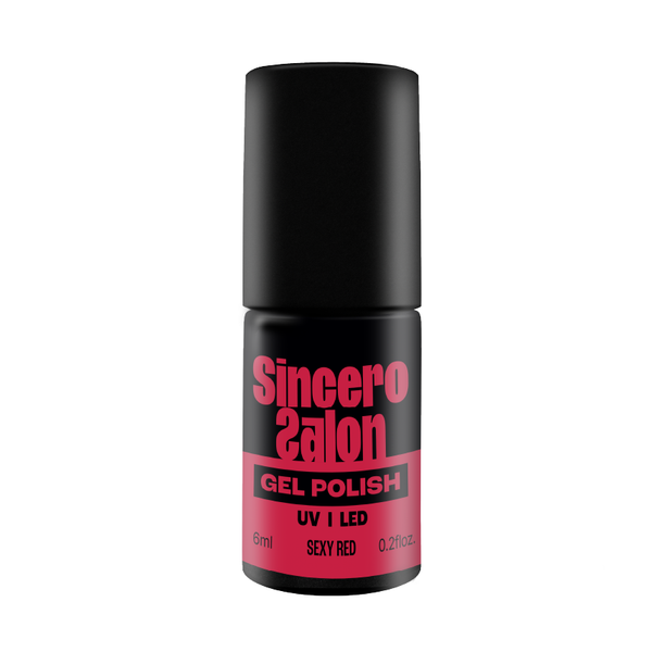 Gēla nagu laka "Sincero Salon", 6ml, Sexy red, 727