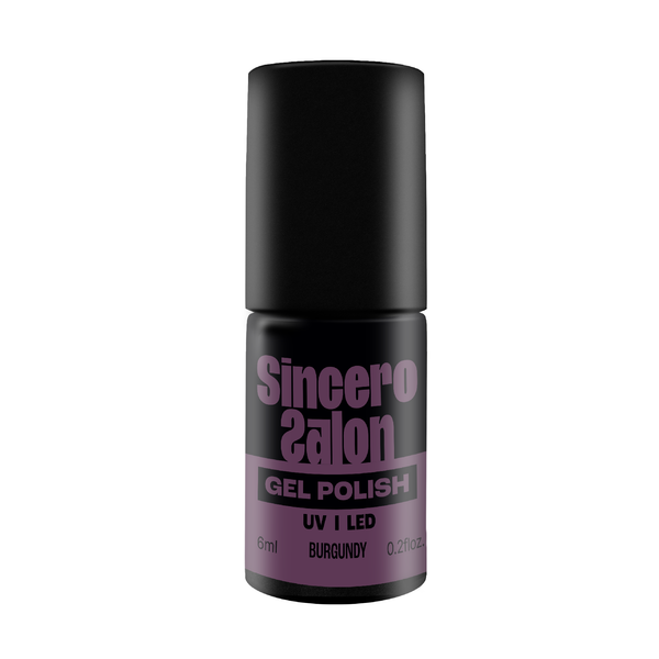 Gēla nagu laka "Sincero Salon", 6ml, Burgundy, 777
