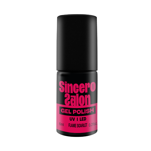 Gēla nagu laka "Sincero Salon", 6ml, Flame scarlet, 3723