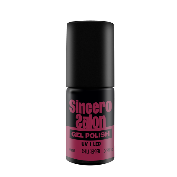 Gēla nagu laka "Sincero Salon", 6ml, Chili pepper, 814
