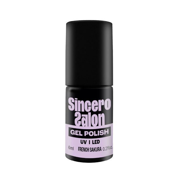Gēla nagu laka "Sincero Salon", 6ml, French Sakura, 6168