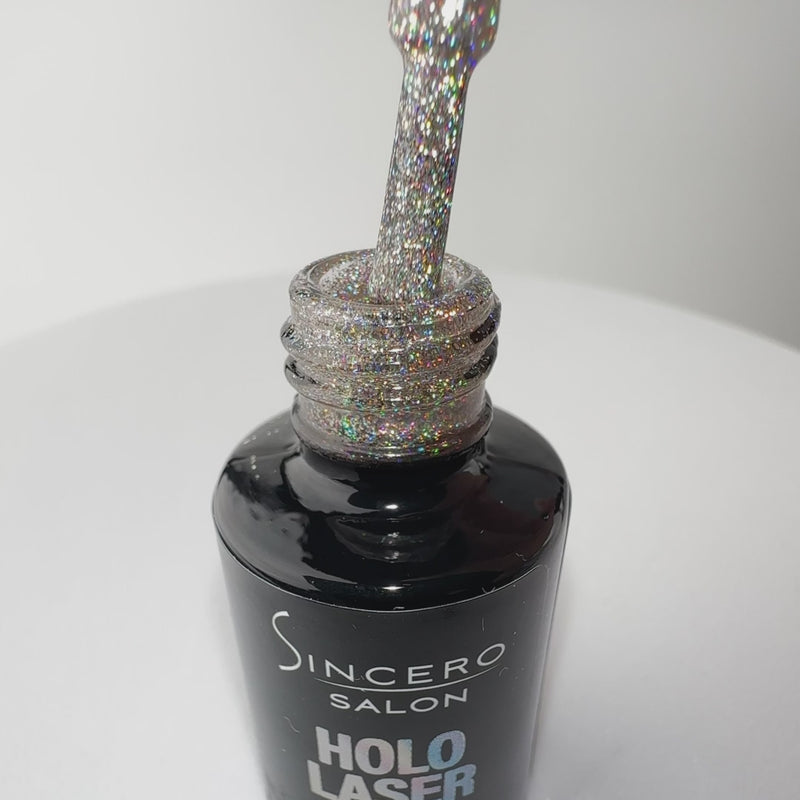 Gēla nagu laka "Sincero Salon", HOLO Laser, Champagne, 6ml