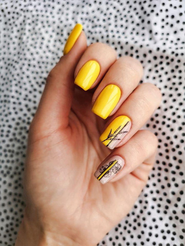 Gēla nagu laka "Sincero Salon", 6ml, Vibrant yellow, 3716