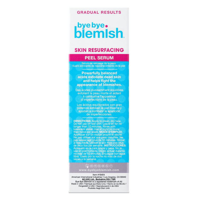 Bye bye blemish sejas serums Resurfacing, 30 ml.