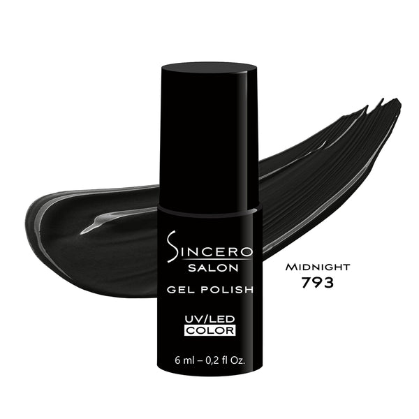 Gēla nagu laka "Sincero Salon", 6ml, Midnight, 793