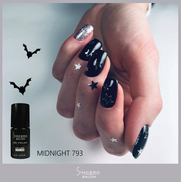 Gēla nagu laka "Sincero Salon", 6ml, Midnight, 793