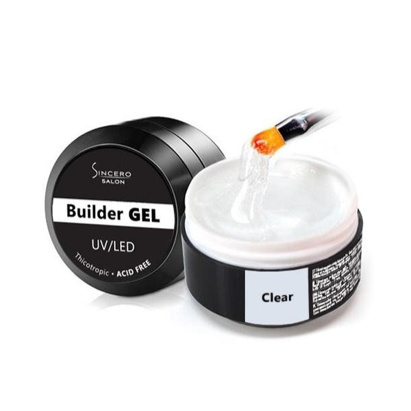 Builder Gēls "Sincero Salon", Clear, 50 ml