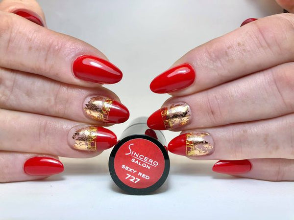 Gēla nagu laka "Sincero Salon", 6ml, Sexy red, 727