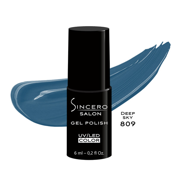 Gēla nagu laka "Sincero Salon", 6ml, Deep sky, 809