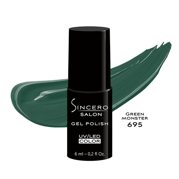 Gēla nagu laka "Sincero Salon", 6ml, Green monster, 695