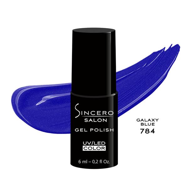 Gēla nagu laka "Sincero Salon", 6ml, Galaxy blue, 784