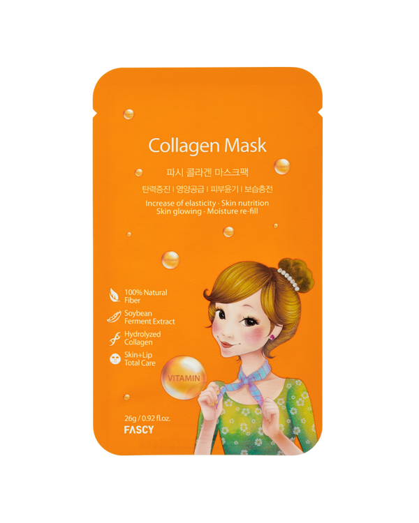 Sejas maska Fascy Collagen mask Scarf Tina, 26 g, 1 gab